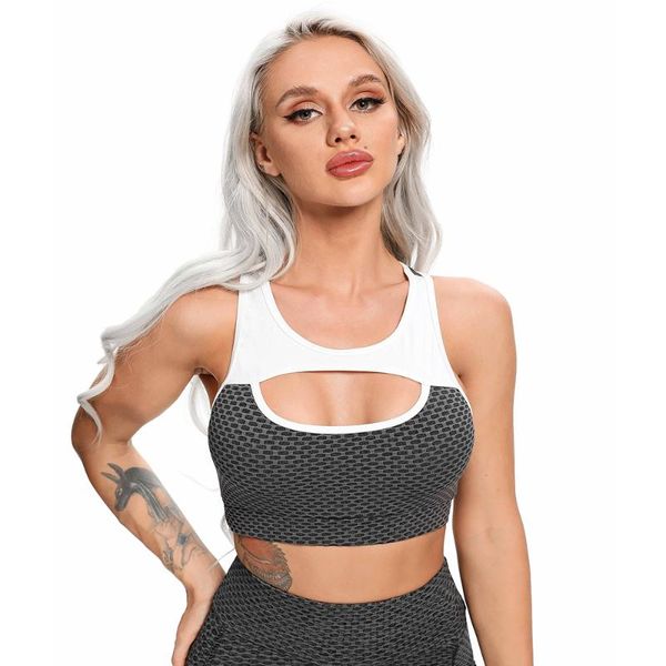 yoga outfit hollow out contrast binding tank crop sports bra low-cut raceback patchwork shirts honeycomb textured gym clothing
yoga outfit hollow out contrast binding tank crop sports bra low-cut raceback patchwork shirts honeycomb textured gym clothing