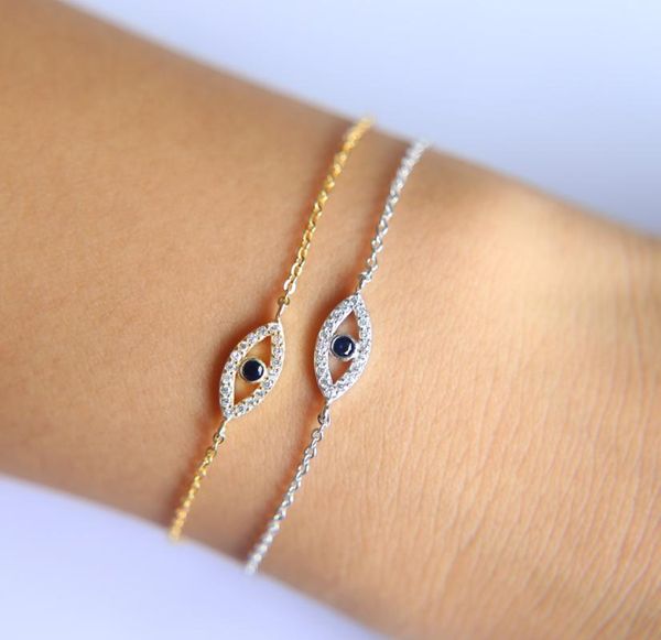 charm bracelets gold silver color micro pave cubic zirconia cz evil eye delicate chain girl bracelet, Golden;silver
charm bracelets gold silver color micro pave cubic zirconia cz evil eye delicate chain girl bracelet, Golden;silver