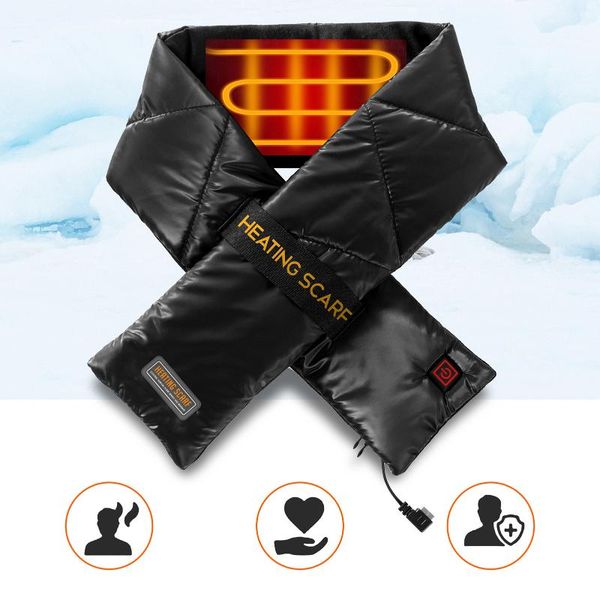 3-speed temperature adjustable heated scarf smart windproof usb electric heating warm neckerchief thermal wrap scarves cycling caps & masks, Black
3-speed temperature adjustable heated scarf smart windproof usb electric heating warm neckerchief thermal wrap scarves cycling caps & masks, Black