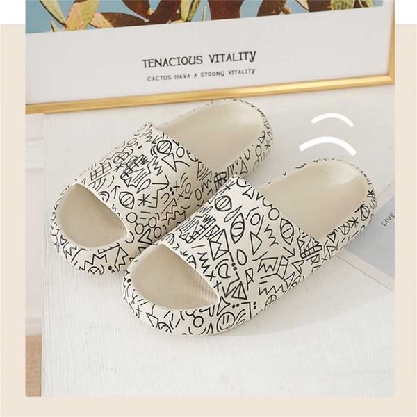 women slippers home sandals slip on flip flops men graffiti indoor slipper zapatillas mujer bathroom ladies casual fashion shoes 211206, Black
women slippers home sandals slip on flip flops men graffiti indoor slipper zapatillas mujer bathroom ladies casual fashion shoes 211206, Black