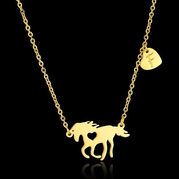 pendant necklaces cute animal horse necklace for women gold color a-z 26 letters heart stainless steel jewelry, Silver
pendant necklaces cute animal horse necklace for women gold color a-z 26 letters heart stainless steel jewelry, Silver