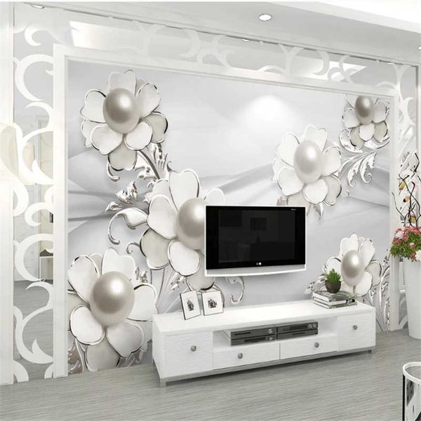 wallpapers wellyu custom wallpaper 3d fashion three-dimensional pearl jewelry flower tv background living room bedroom
wallpapers wellyu custom wallpaper 3d fashion three-dimensional pearl jewelry flower tv background living room bedroom