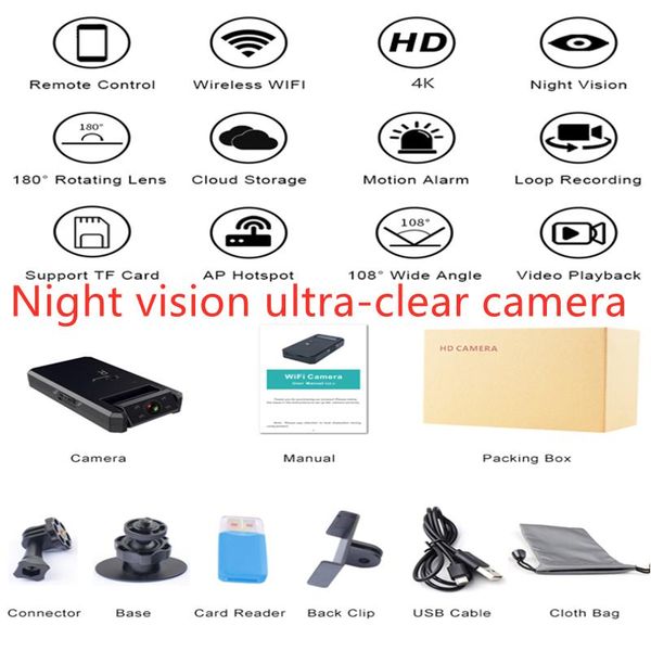 hd wifi mini wireless camera ip smart night vision infrared mobile phone monitoring ultra-clear cameras
hd wifi mini wireless camera ip smart night vision infrared mobile phone monitoring ultra-clear cameras