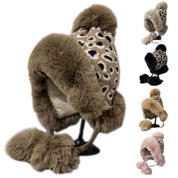 berets m89e handmade leopard print beanie casual earmuff protect northeast knit hat, Blue;gray
berets m89e handmade leopard print beanie casual earmuff protect northeast knit hat, Blue;gray