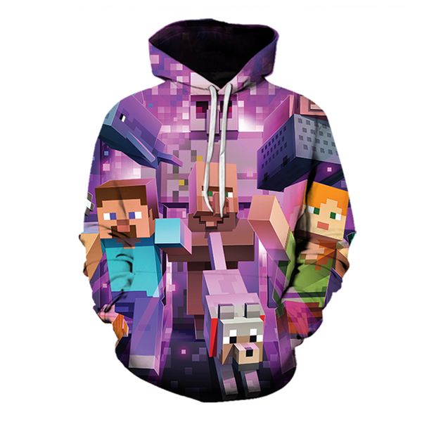 men's hoodie long-sleeved drawstring graffiti style color matching printing loose, comfortable and soft 3d minecraft, White;black
men's hoodie long-sleeved drawstring graffiti style color matching printing loose, comfortable and soft 3d minecraft, White;black