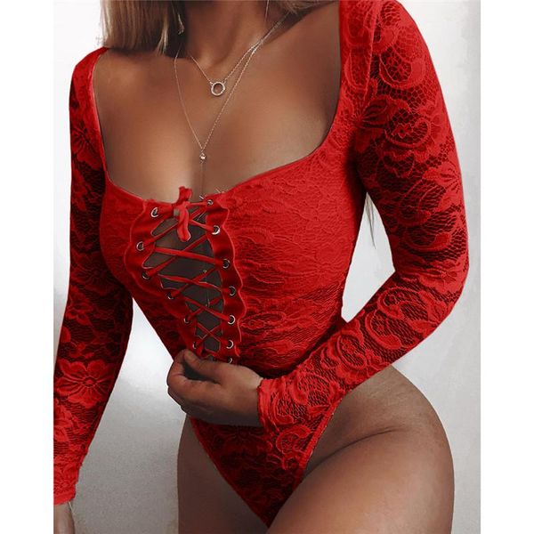 body mechanics clothing white hollow out lace bodysuit women spring autumn clothes long sleeve see through criss cross jumpsuit romper, Black
body mechanics clothing white hollow out lace bodysuit women spring autumn clothes long sleeve see through criss cross jumpsuit romper, Black