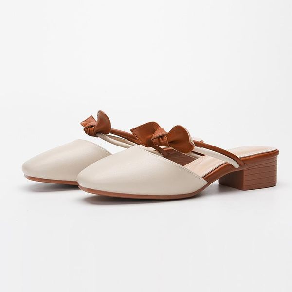 soft sole outer wear slippers bag head two sandals women muller shoes, Black 
soft sole outer wear slippers bag head two sandals women muller shoes, Black