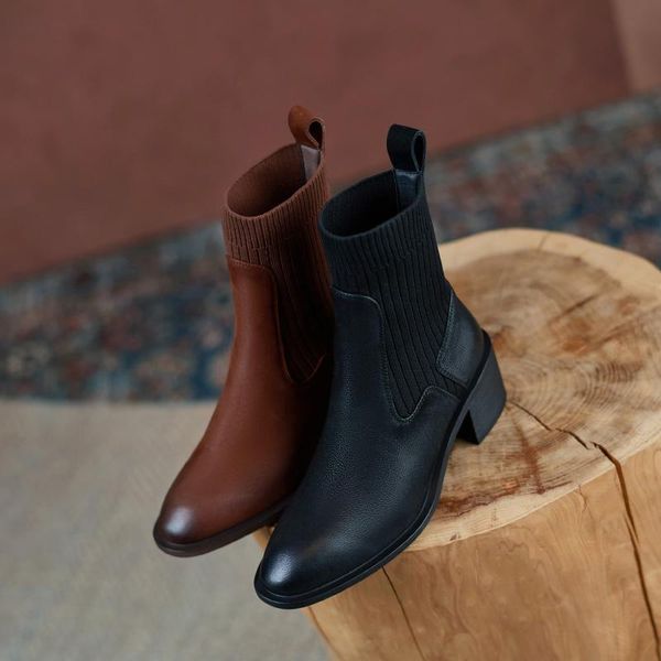 boots ins women ankle natural leather 22-26cm cow upper +flying knitted shoes vintage skinny black
boots ins women ankle natural leather 22-26cm cow upper +flying knitted shoes vintage skinny black