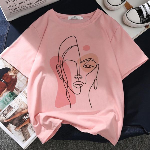 women's t-shirt woman face graphic print women tee harajuku aesthetic pink casual tshirt 2021 summer fashion y2k female t shirt, White
women's t-shirt woman face graphic print women tee harajuku aesthetic pink casual tshirt 2021 summer fashion y2k female t shirt, White