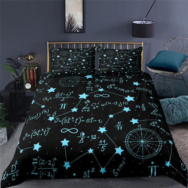 bedding sets home textile set king single double duvet cover 2/3pcs pillowcase mathematical formula comforter
bedding sets home textile set king single double duvet cover 2/3pcs pillowcase mathematical formula comforter