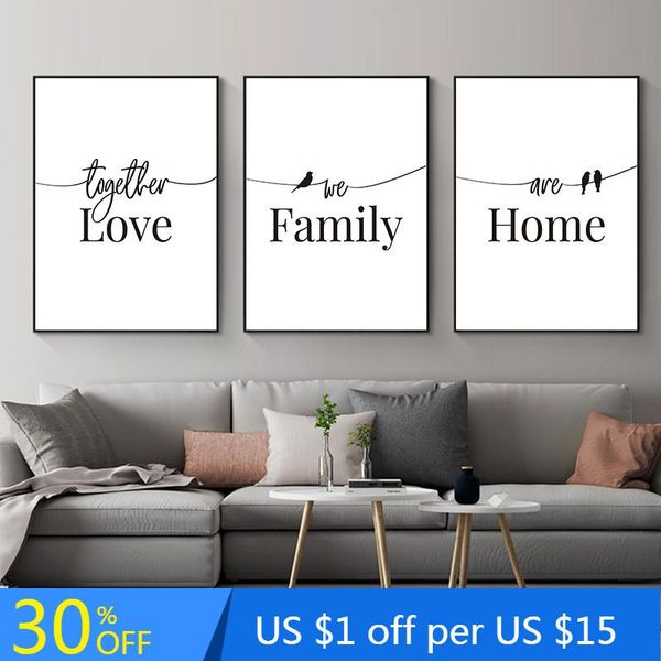 paintings modern black white family home love quotes for living room decor canvas painting wall art poster and print pictures
paintings modern black white family home love quotes for living room decor canvas painting wall art poster and print pictures