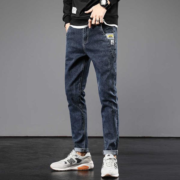 korean style fashion men jeans vintage retro blue elastic slim fit casual cotton denim trousers streetwear youth pencil pants
korean style fashion men jeans vintage retro blue elastic slim fit casual cotton denim trousers streetwear youth pencil pants