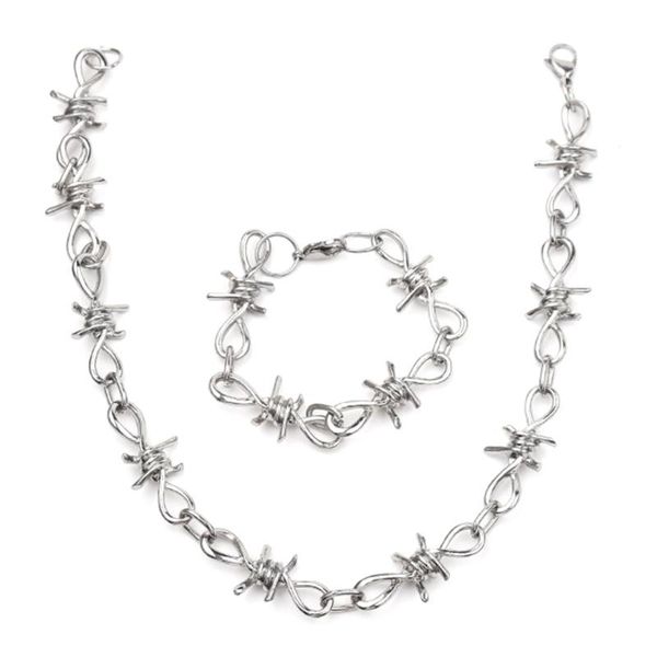 chokers punk style small wire brambles iron necklace choker women hip-hop gothic barbed little thorns chain gifts, Golden;silver
chokers punk style small wire brambles iron necklace choker women hip-hop gothic barbed little thorns chain gifts, Golden;silver