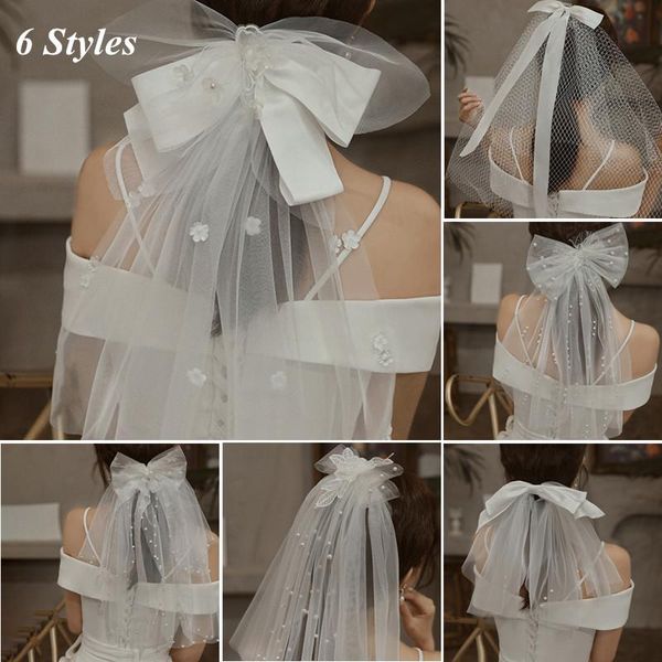 bridal veils 2022 fashion head 6 styles wedding veil bride headwear white short accessories women party, Black
bridal veils 2022 fashion head 6 styles wedding veil bride headwear white short accessories women party, Black