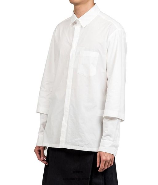 men's casual shirts clothing long sleeve shirt double singer big size trendy man, White;black
men's casual shirts clothing long sleeve shirt double singer big size trendy man, White;black