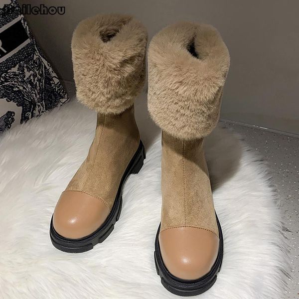 boots women modern fashion warm winter fur ladies short ankle rubber shoes for booties round toe platform female, Black
boots women modern fashion warm winter fur ladies short ankle rubber shoes for booties round toe platform female, Black