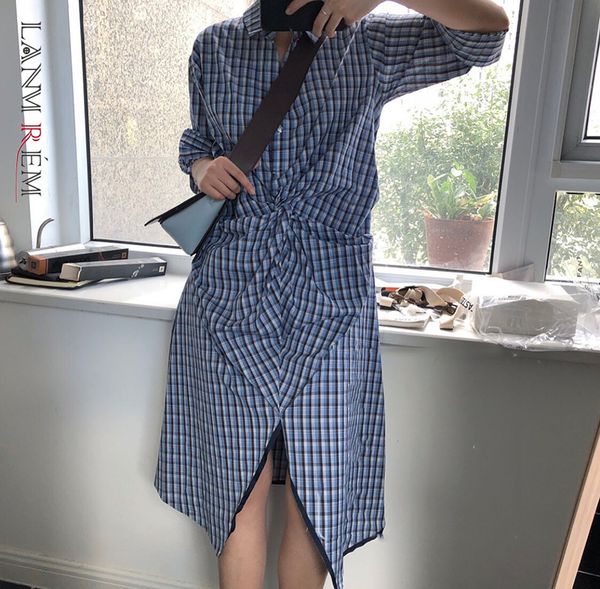 women's blue striped pleated mid-length dresses lapel long sleeve loose fashion trendy summer autumn 2e1307 210507, Black;gray
women's blue striped pleated mid-length dresses lapel long sleeve loose fashion trendy summer autumn 2e1307 210507, Black;gray