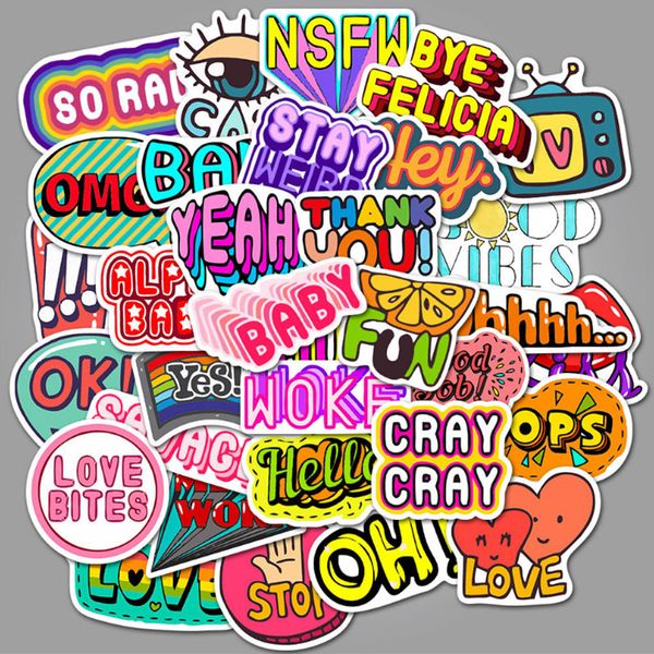 50 pcs cartoon english alphabet graffiti waterproof skateboard travel suitcase phone lapluggage stickers cute kids girl toys
50 pcs cartoon english alphabet graffiti waterproof skateboard travel suitcase phone lapluggage stickers cute kids girl toys