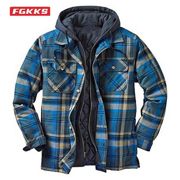 fgkks autumn winter men's jacket thick classic plaid print european american outerwear warm loose hooded jacket man 210923, Black;brown
fgkks autumn winter men's jacket thick classic plaid print european american outerwear warm loose hooded jacket man 210923, Black;brown