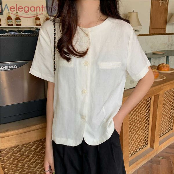 aelegangtmis casual solid o neck t shirt for women summer hin regular single breasted ees female white short sleeve shirts 210607
aelegangtmis casual solid o neck t shirt for women summer hin regular single breasted ees female white short sleeve shirts 210607
