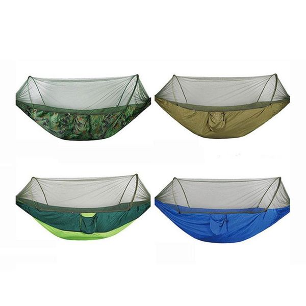 outdoor pads 2person portable camping hammock with bug net high strength parachute fabric hanging bed hunting sleeping swing
outdoor pads 2person portable camping hammock with bug net high strength parachute fabric hanging bed hunting sleeping swing