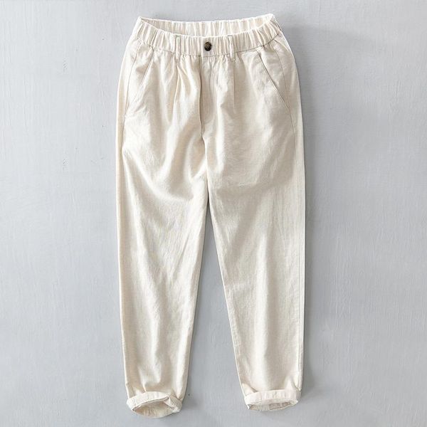men's pants a132 summer men causal loose sport simple korean style cotton linen straight wahing vintage breathable sweat trousers, Black
men's pants a132 summer men causal loose sport simple korean style cotton linen straight wahing vintage breathable sweat trousers, Black