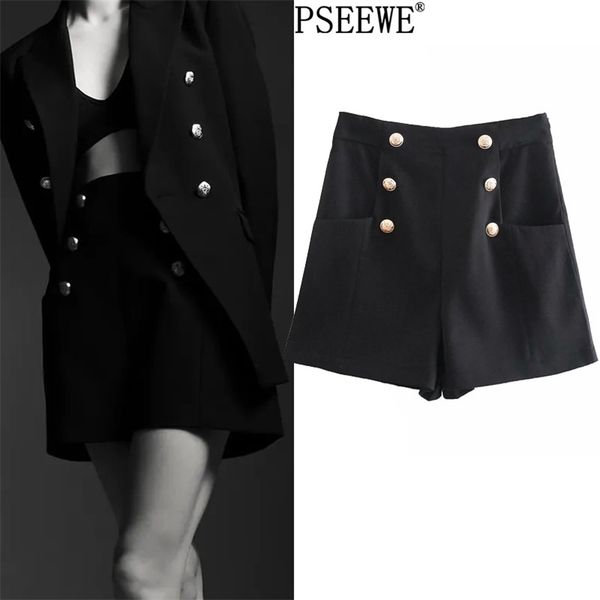 black high waist shorts women fashion button elegant double-breasted woman ladies casual short pants 210519, White;black
black high waist shorts women fashion button elegant double-breasted woman ladies casual short pants 210519, White;black