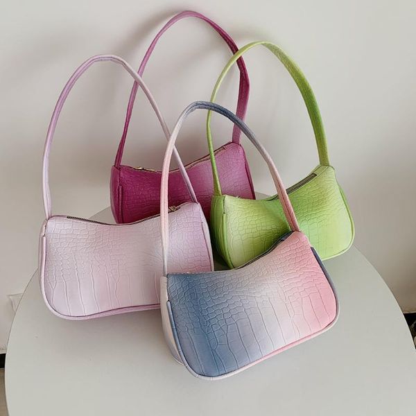 evening bags alligator pattern small shoulder for women 2021 gradient color pu leather handbags female daily underarm bag bolsa feminina
evening bags alligator pattern small shoulder for women 2021 gradient color pu leather handbags female daily underarm bag bolsa feminina