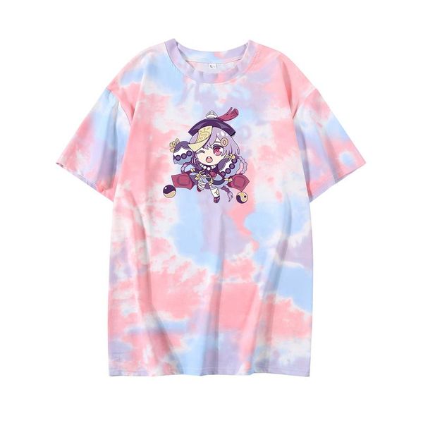 women's t-shirt tie dye female summer cartoon anime kawaii genshin impact print pattern japan korean harajuku style cute couple, White
women's t-shirt tie dye female summer cartoon anime kawaii genshin impact print pattern japan korean harajuku style cute couple, White
