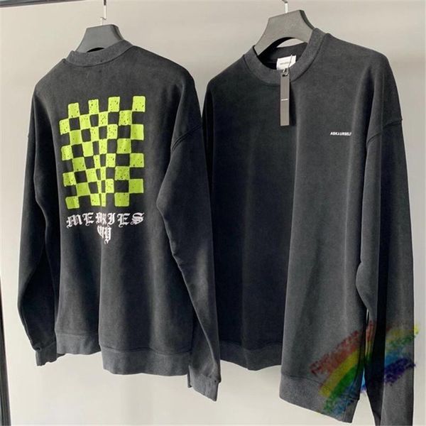 men's hoodies & sweatshirts washed old vintage askyurself men women crewneck fluorescent green checkerboard pullover, Black
men's hoodies & sweatshirts washed old vintage askyurself men women crewneck fluorescent green checkerboard pullover, Black