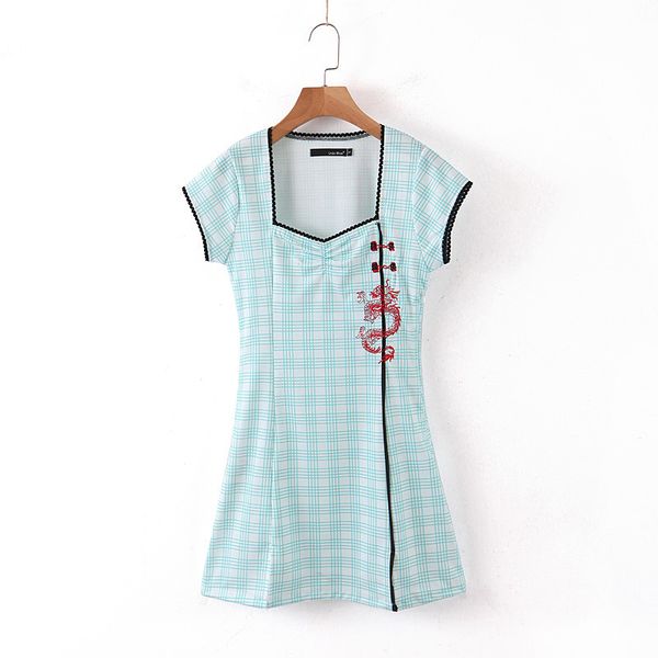 shirt women high waist pink blue midi vestidosx short sleeve a-line kawaii summer dress dragon embroidery cheongsam 210417, Black;gray
shirt women high waist pink blue midi vestidosx short sleeve a-line kawaii summer dress dragon embroidery cheongsam 210417, Black;gray