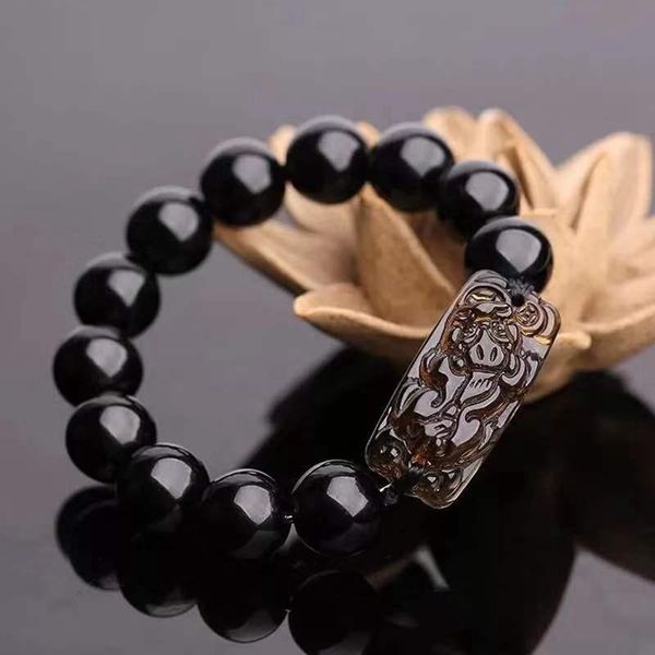 charm bracelets 10/12/14mm natural obsidian beaded mens bracelet with brave troops pixiu strand handmade jewelry, Golden;silver
charm bracelets 10/12/14mm natural obsidian beaded mens bracelet with brave troops pixiu strand handmade jewelry, Golden;silver