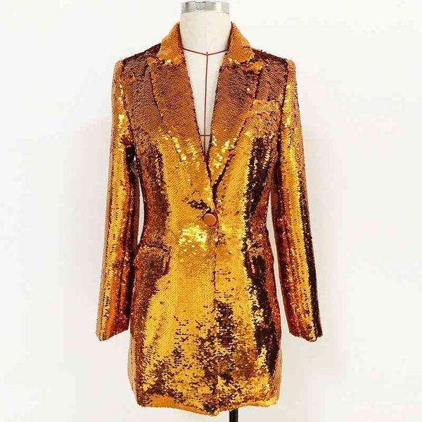 2021 european and american star sequins one button buckle mid-length suit + bag hip skirt, White 
2021 european and american star sequins one button buckle mid-length suit + bag hip skirt, White