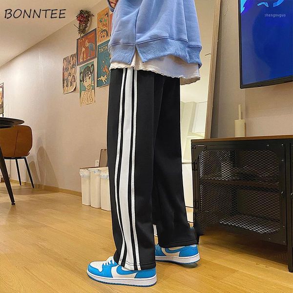 men casual pants loose simple panelled straight trousers male plus velvet thicker all-match daily ins chic korean style fashion men's, Black
men casual pants loose simple panelled straight trousers male plus velvet thicker all-match daily ins chic korean style fashion men's, Black