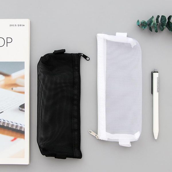 pencil bags transparent mesh student exam case large capacity storage file bag japanese stationery
pencil bags transparent mesh student exam case large capacity storage file bag japanese stationery