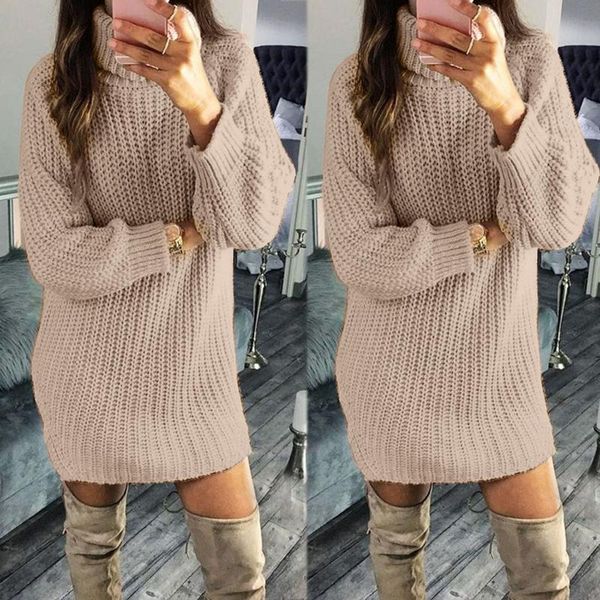 fashion women solid colors turtleneck winter autumn warm knitted sweater long sleeve loose party club mini dress vestidos#g3 casual dresses, Black;gray
fashion women solid colors turtleneck winter autumn warm knitted sweater long sleeve loose party club mini dress vestidos#g3 casual dresses, Black;gray