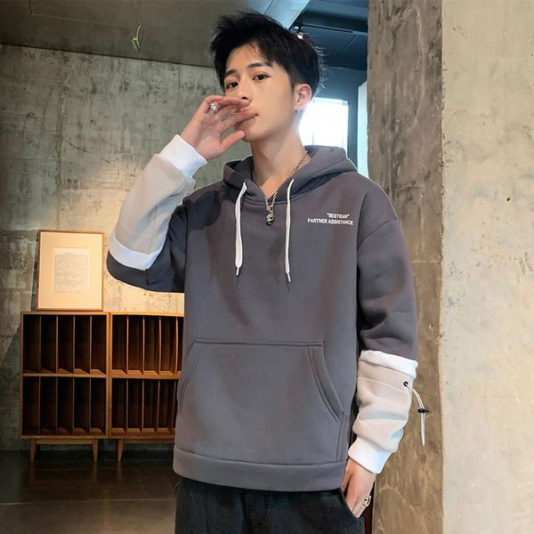 men's hoodies & sweatshirts 2021 hooded loose sweater men's plush thickened fashion handsome top, Black
men's hoodies & sweatshirts 2021 hooded loose sweater men's plush thickened fashion handsome top, Black