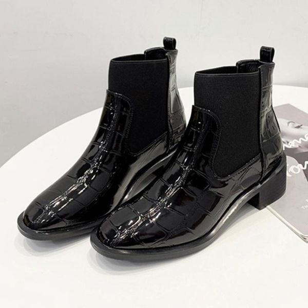 boots crocodile pattern riding women shoes chunky heels patent leather short bottine femme elastic band stretch botas mujer 2021, Black
boots crocodile pattern riding women shoes chunky heels patent leather short bottine femme elastic band stretch botas mujer 2021, Black