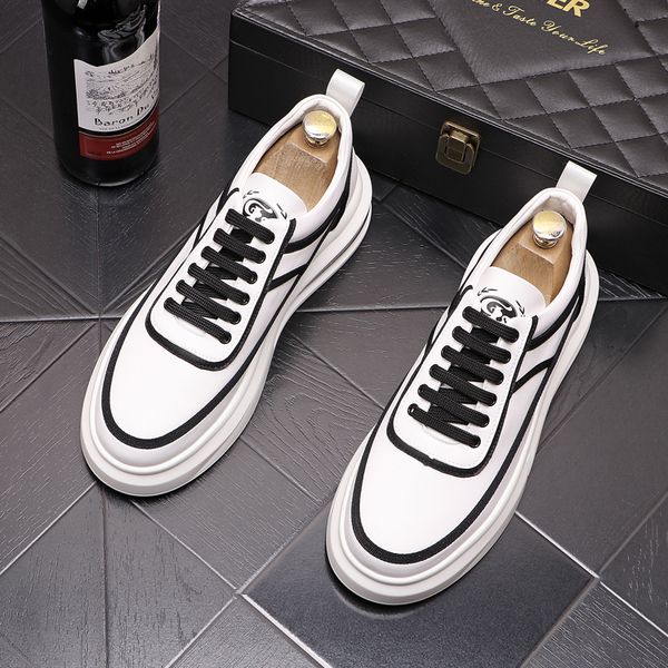 fashion white round toe casual shoes breathable soft men's thick soled sport walking sneaker spring autumn lace up outdoor solid weddin, Black
fashion white round toe casual shoes breathable soft men's thick soled sport walking sneaker spring autumn lace up outdoor solid weddin, Black