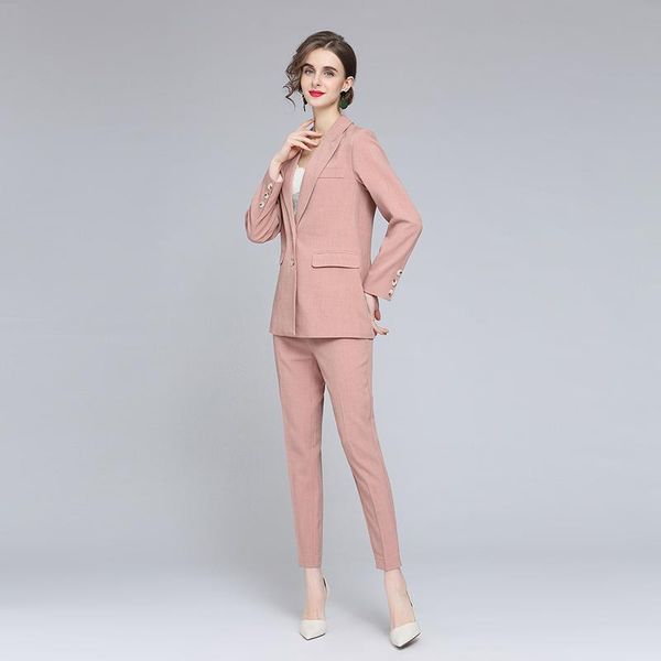 women's two piece pants 2021 spring autumn suit french commuter pure color pocket jacket + high waist female sets x595, White
women's two piece pants 2021 spring autumn suit french commuter pure color pocket jacket + high waist female sets x595, White