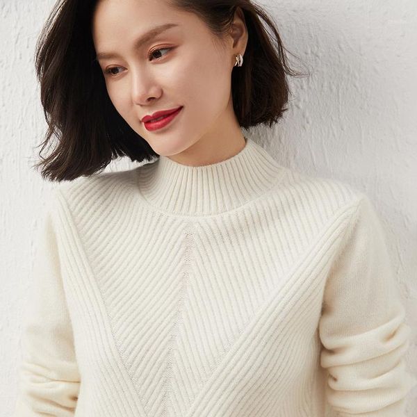 women's sweaters 2021 autumn winter 100% pure cashmere sweater turtleneck soft female loose thickened knitted jumper, White;black
women's sweaters 2021 autumn winter 100% pure cashmere sweater turtleneck soft female loose thickened knitted jumper, White;black