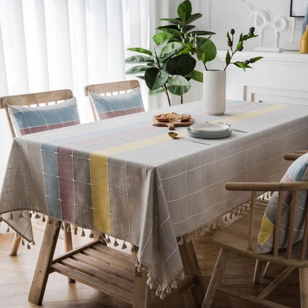 table cloth creative plaid decorative polyester tablecloth with tassel waterproof thicken rectangular wedding dining tea
table cloth creative plaid decorative polyester tablecloth with tassel waterproof thicken rectangular wedding dining tea