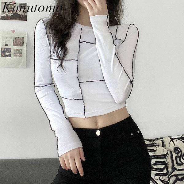 kimutomo women t-shirts spring autumn western style female o-neck long sleeve patchwork solid short streetwear fashion 210521, White
kimutomo women t-shirts spring autumn western style female o-neck long sleeve patchwork solid short streetwear fashion 210521, White