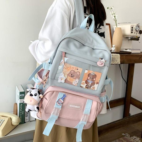 backpack women waterproof black teenager cute pvc travel bags nylon women's kawaii school girl
backpack women waterproof black teenager cute pvc travel bags nylon women's kawaii school girl