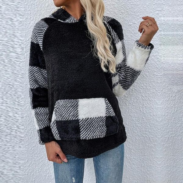 women's hoodies & sweatshirts 2021 autumn plus fleece sweater black white plaid long sleeve all match causal hoodie sweatershirts for f
women's hoodies & sweatshirts 2021 autumn plus fleece sweater black white plaid long sleeve all match causal hoodie sweatershirts for f