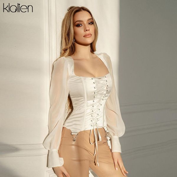 t shirt fashion elegant office lady long sleeve square collar women chiffon shirt 2021 spring new simple slim bandage blouse, White
t shirt fashion elegant office lady long sleeve square collar women chiffon shirt 2021 spring new simple slim bandage blouse, White