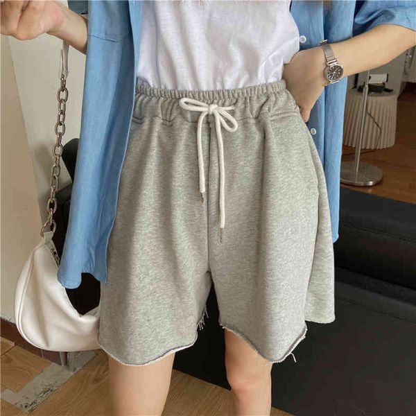 short ytx522 korean version of loose in straight line wide leg slimming pants shorts, White;black
short ytx522 korean version of loose in straight line wide leg slimming pants shorts, White;black