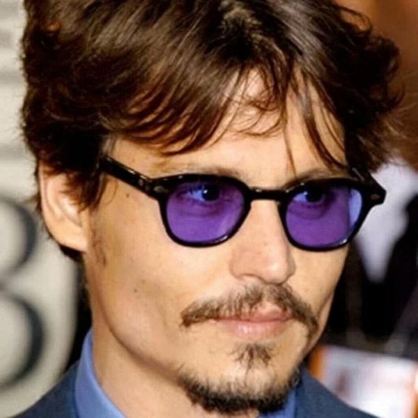 sunglasses fashion johnny depp style round clear tinted lens brand design party show sun glasses, White;black
sunglasses fashion johnny depp style round clear tinted lens brand design party show sun glasses, White;black