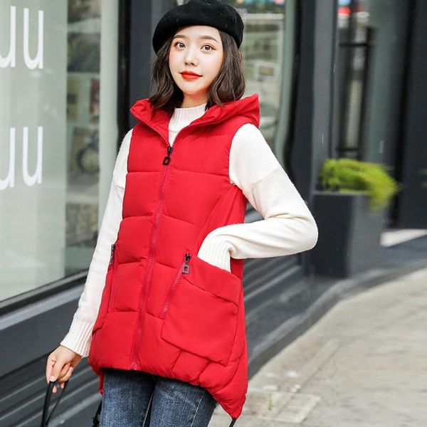 women's vests women vest winter coat ladies gilet colete feminino casual pocket hooded waistcoat female sleeveless jacket plus size 2xl, Black;white
women's vests women vest winter coat ladies gilet colete feminino casual pocket hooded waistcoat female sleeveless jacket plus size 2xl, Black;white