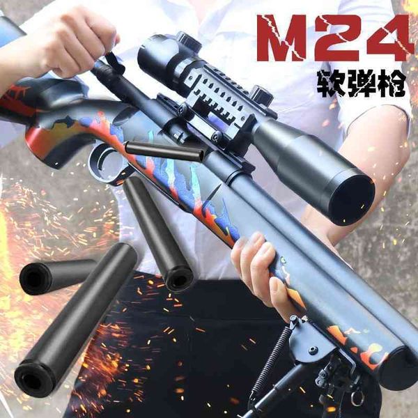 jieying m24 shell throwing soft bullet gun leimingdeng 98k manual bolt pulling simulation shooting boy prop model
jieying m24 shell throwing soft bullet gun leimingdeng 98k manual bolt pulling simulation shooting boy prop model